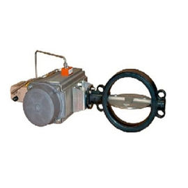 EPDM Lining Butterfly Air Dioperasikan Valve Bahan Logam Akurat Versi DIN