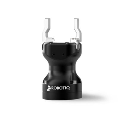 Robot kolaboratif UR 10 digabungkan dengan kit lengan robot robot gripper ROBOTIQ 2F-140 untuk pengambilan material