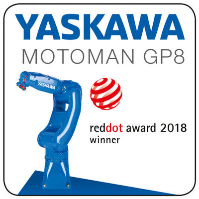 1.0KVA 727mm 8kg Payload Lengan Robot Yaskawa 6 Axis