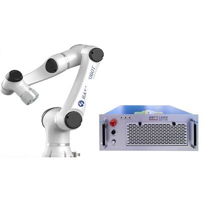 350W 10kg Payload 1m / S 6 Axis Collaborative Cnc Robot Arm dengan mesin las laser