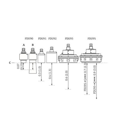 Instrumen e + h Sensor ultrasonik untuk pengukuran level dan aliran sebagai sensor ultrasonik FDU91