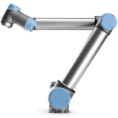 Robot kolaboratif UR3 dengan 6 sumbu dan maxmium mencapai 550m dan playload 3kg untuk robot las mig