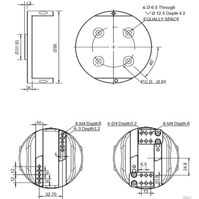 DH-ROBOTICS gripping froce 300N PGC-300 dikombinasikan dengan lengan robot 6 sumbu untuk penanganan material