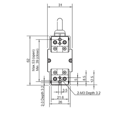 Gripper robot merek terkenal Cina DH-ROBOTICS PGE-5 untuk Mesin Perawatan lengan robot 6 sumbu