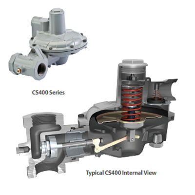 Fisher CS400 Series Dioperasikan Langsung, Regulator Tegangan Beban Pegas / Regulator Pengurang Tekanan Stabilizer