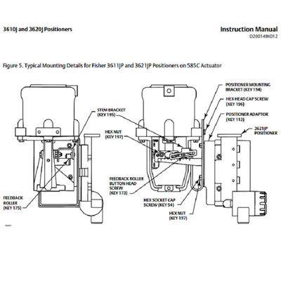 Fisher positioner 3620J 3620JP posisi pintar dan pengatur posisi katup Fisher