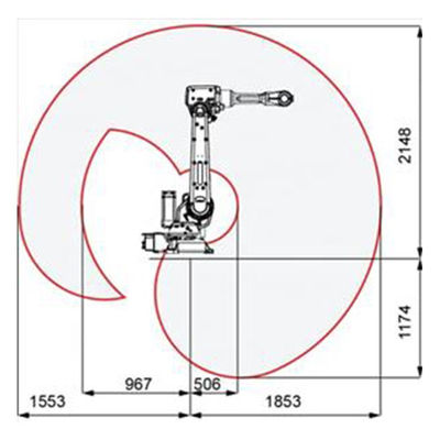 ABB Arc Welding Robot IRB 2600 Aplikasi Industri Secara Luas Untuk Mig / Tig Robot Arm