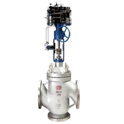 China Three Way Control Valve bekerja di -45 ~ 566 ℃ menyesuaikan Suhu Cairan