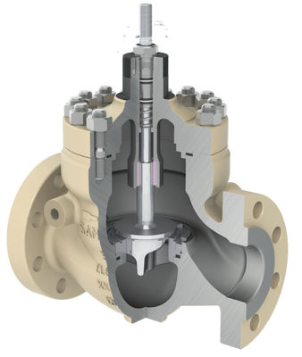 Samson Globe Valve 3251kombinasi dengan aktuator untuk mengatur laju aliran atau suhu