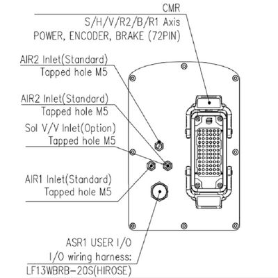 HH8 Payload 8kg Reach 832mm 6 Axis Akurasi Tinggi Mesin Perakitan Penanganan Material Robot