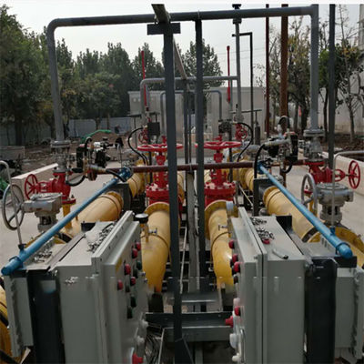 Skid Pompa Pendorong Bahan Bakar Cairan Duplex Peralatan Terintegrasi Cina Dikombinasikan Dengan Pengontrol FISH-ER DVC 6200