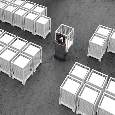 Robot Seluler Forklift, Robot Transportasi Efisiensi Stabilitas Tinggi Beradaptasi Dengan Forklift Operator Yang Berbeda