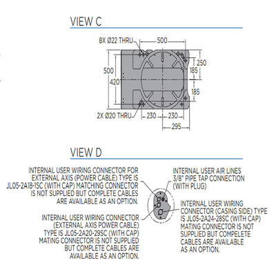Lengan Robot GP180 6 Axis untuk Material Handing Payload 180kg Jangkauan 2702mm Robot Penyerahan Material Cepat dan Akurat