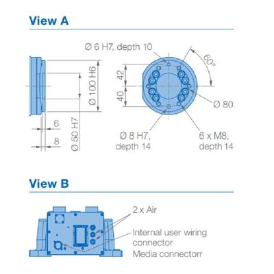6 Axis Robot arm GP50 Payload 50kg Reach 2061mm untuk Penyerahan Material