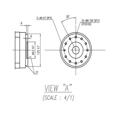 Robot Arm Milling Machine 6 Axis Payload 50kg Reach 2239mm HH050 Dengan Hi5a-S60 Controller Milling Robot
