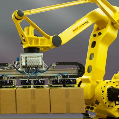 4 Axis Payload 185kg Jangkauan Robot Palletizing 3143mm M-410iC185