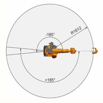 KR16 R1610-2 Payload 20Kg Jangkauan Lengan Robot Pengelasan 1612mm