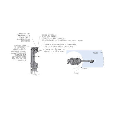 Lengan Robot 6 Axis Dengan Robot Industri Muatan GP88 88KG Untuk Memilih Dan Menempatkan Mesin