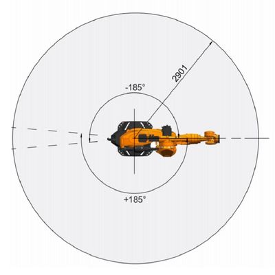 KR 270 R2900 Ultra K Payload 270kg Jangkauan 2901mm 6 Robot Pengelasan Spot Sumbu