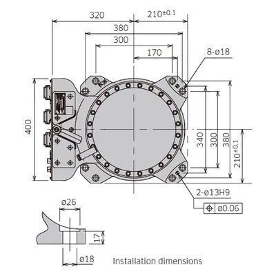 RS050N Muatan 50kg Jangkauan 2100mm 6 Sumbu Desain Kompak Robot Penanganan Kecepatan Tinggi