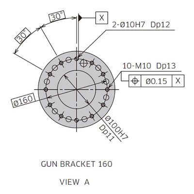 BX300L Payload 300kg Reach 2812mm Desain Kompak Robot Pengelasan Spot Berkecepatan Tinggi