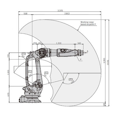 BX300L Payload 300kg Reach 2812mm Desain Kompak Robot Pengelasan Spot Berkecepatan Tinggi