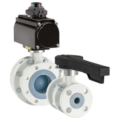 Neotecha Valves Of Emerson Model NTB / NTC PFA Lined Ball Valves