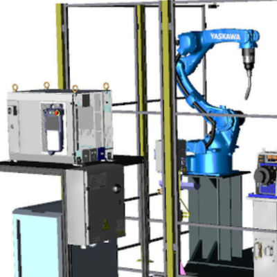 Lengan Robot Industri Motoman GP50 Dengan Arc Welder Dan Muatan 50KG Sebagai Manipulator Otomatis