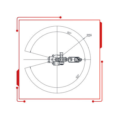 6 Aixs Manipulator Dengan 8KG Payload 950MM Reach Mini Robot Sebagai Mesin Penyemprot Lukisan Dari Cina
