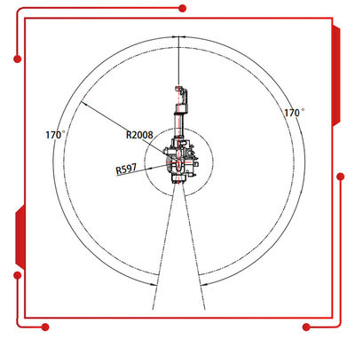 SF6-C2080 Dengan 10KG Payload 2080MM Jangkauan Lengan Robot Sebagai Robot Industri Dan Robot Pengelasan