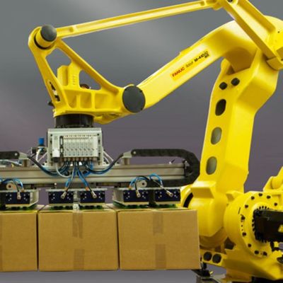 Pilih Dan Tempatkan Lengan Robot M-410iC / 185 Lengan Robot 4 Sumbu Sebagai Robot Industri