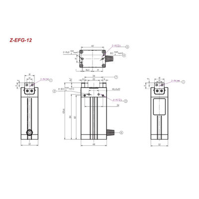 Cobot Robot Gripper Hitbot Z-EFG-12 Grip Untuk Diambil Sebagai Robot Kolaboratif