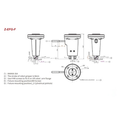 Mesin Pembuat Kopi Otomatis Gripper Hitbot Z-EFG-F 6 Axis Industrial Robotic Arm
