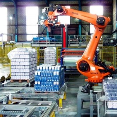 Mesin CNC KR 120 R3200 PA Robot Palletizing Dengan Jangkauan 3195MM Untuk Peralatan Penanganan Material
