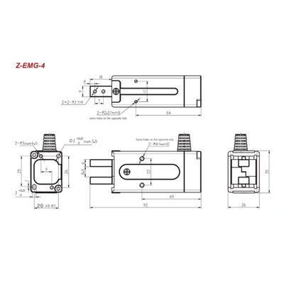 Robot Gripper Hitbot Z-EMG-04 Untuk Bongkar Muat Manipulator Robot