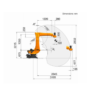 Obor Las KR 180 R3200 PA Mig Gas Shield 5 Axis Robotic Welding Machine
