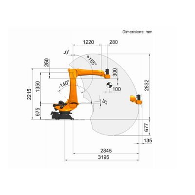 Robot Palletizer Harga KR 120 PA 5 Axis Industri Robotic Arm Packing Robot