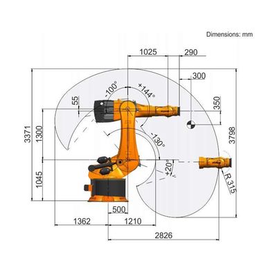 Robot Pengelasan Laser KR 600 R2830 Untuk Pengelasan Laser Sebagai Peralatan Pengelasan Lainnya