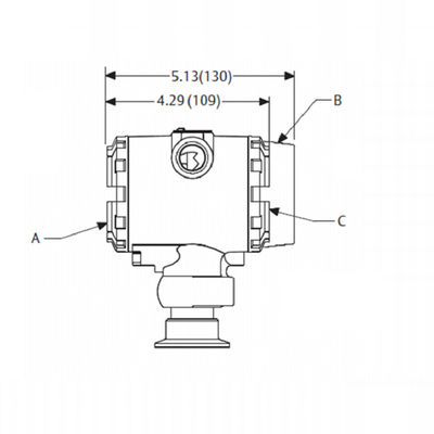 Rose-Mount 2090F Pemancar Tekanan Higienis Pemancar Tekanan Diferensial Pemancar Tekanan Rosem-Ount