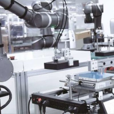 Menangani Robot TM5M-900 Cobot Collaborative Robotic Arm 6 Axis Sebagai Robot Cobot