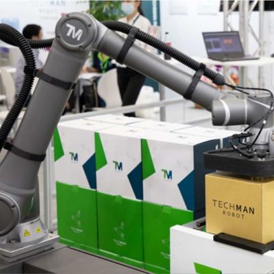 Otomatisasi Lengan Robot Pengelasan OMRON TM12 6 Axis Lengan Robot Sebagai Robot Kolaboratif