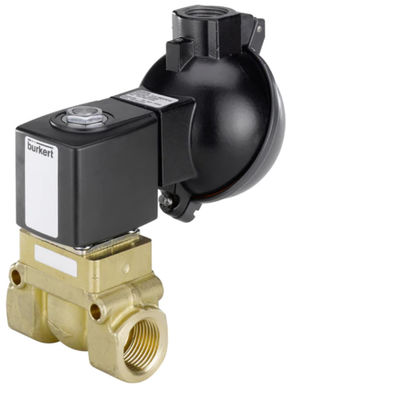 Burkert Type 5404 Solenoid Valve Dengan Servo-Assisted 2/2-Way Sebagai Katup Piston Bagian Katup