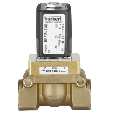 Burkert Type 5404 Solenoid Valve Dengan Servo-Assisted 2/2-Way Sebagai Katup Piston Bagian Katup