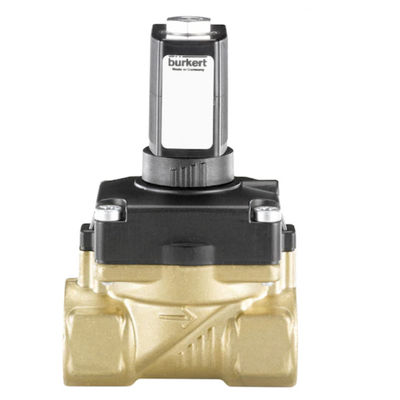 Badan Katup Kompak Dari Katup Diafragma Tipe 6211 2/2 Way Servo-Assisted Sebagai Solenoid Valve