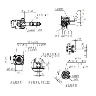 Robot Pengelasan MIG Robot Pengelasan TKB1400-6KG-1412mm Mesin Las Robot
