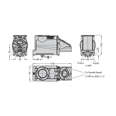 Samson Positioner 3731-3 Dengan Umpan Balik Dari Positioner Elektropneumatik Karena Positioner Katup Bekerja Dengan Katup