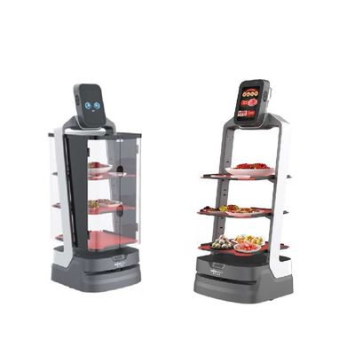 Layanan Robot China Dengan Navigasi Otomatis Untuk Pengiriman Makanan Robot AI