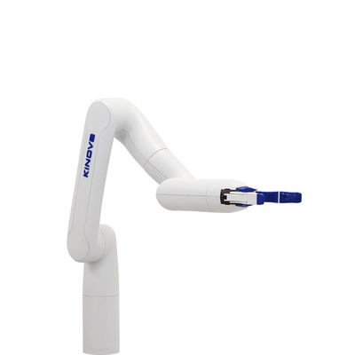 Robot KINOVA Gen3 lite kolaboratif dengan lengan robot 6 sumbu dan kemampuan muatan gripper memutuskan robo aman gripper