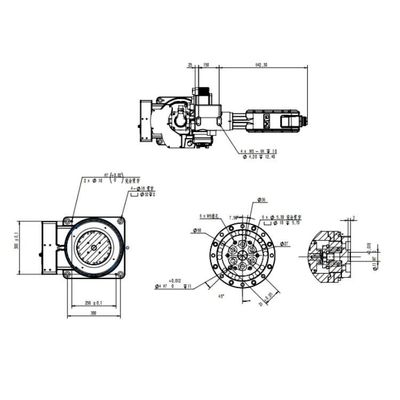Menangani Lengan Robot 6 Axis China TKB1600-12KG-1410mm Sebagai Robot Universal