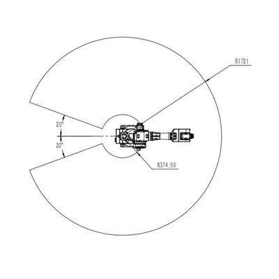 Lengan Robot Industri 6 Sumbu Cina TKB2670-20KG-1721mm Sebagai Robot Industri